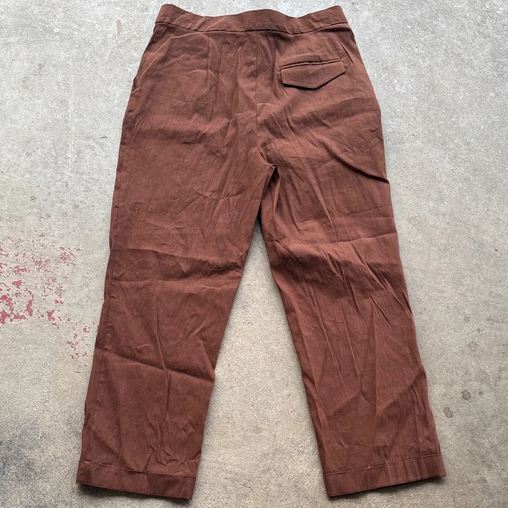 Zara Dress Pants Size Large Brown Pants Career tempered bottom Business